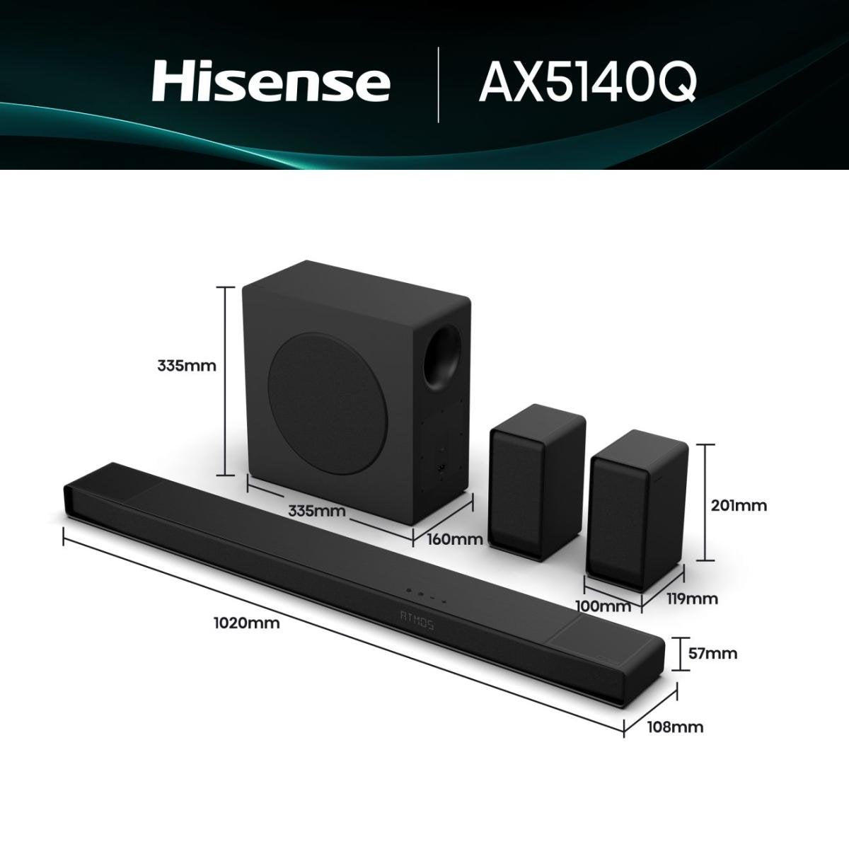 EAN 6942351423456 - Hisense AX5140Q Negro 5.1.4 canales 600 W imagen 2