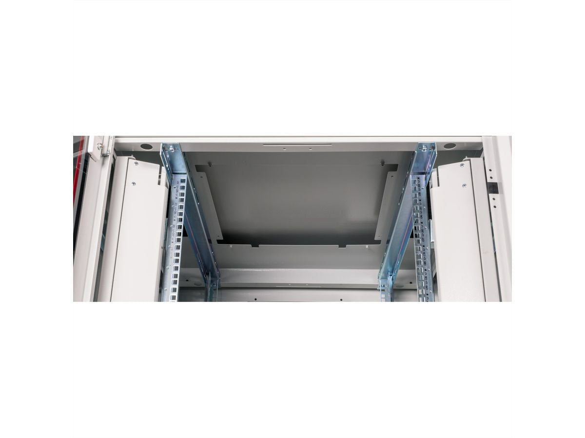 Roline 19-Zoll Netzwerkschrank Pro 22 He, 800x800 Bxt Glastr Grau