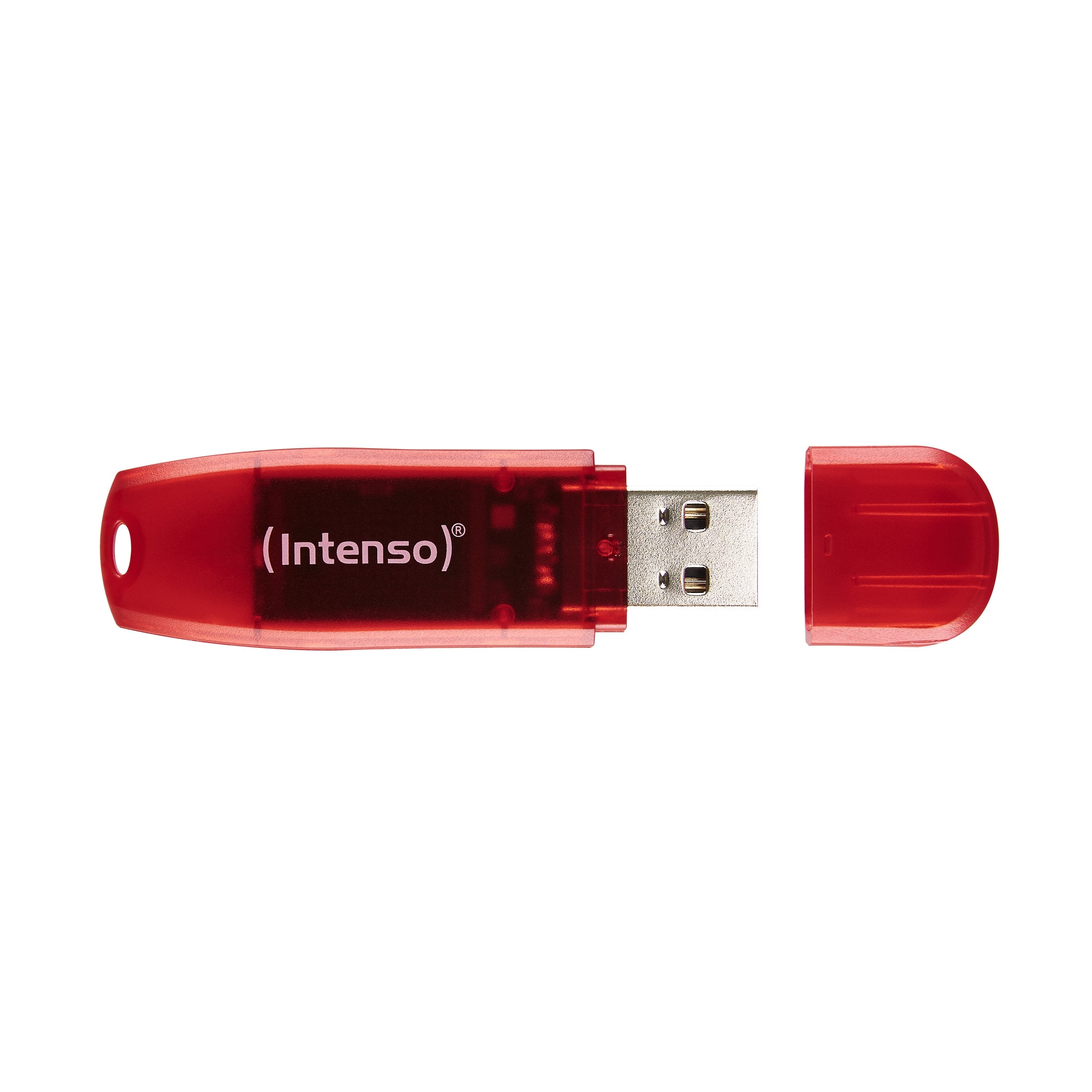 EAN 4034303029976 - Intenso Rainbow Line unidad flash USB 128 GB USB tipo A 2.0 Rojo, Transparente imagen 2