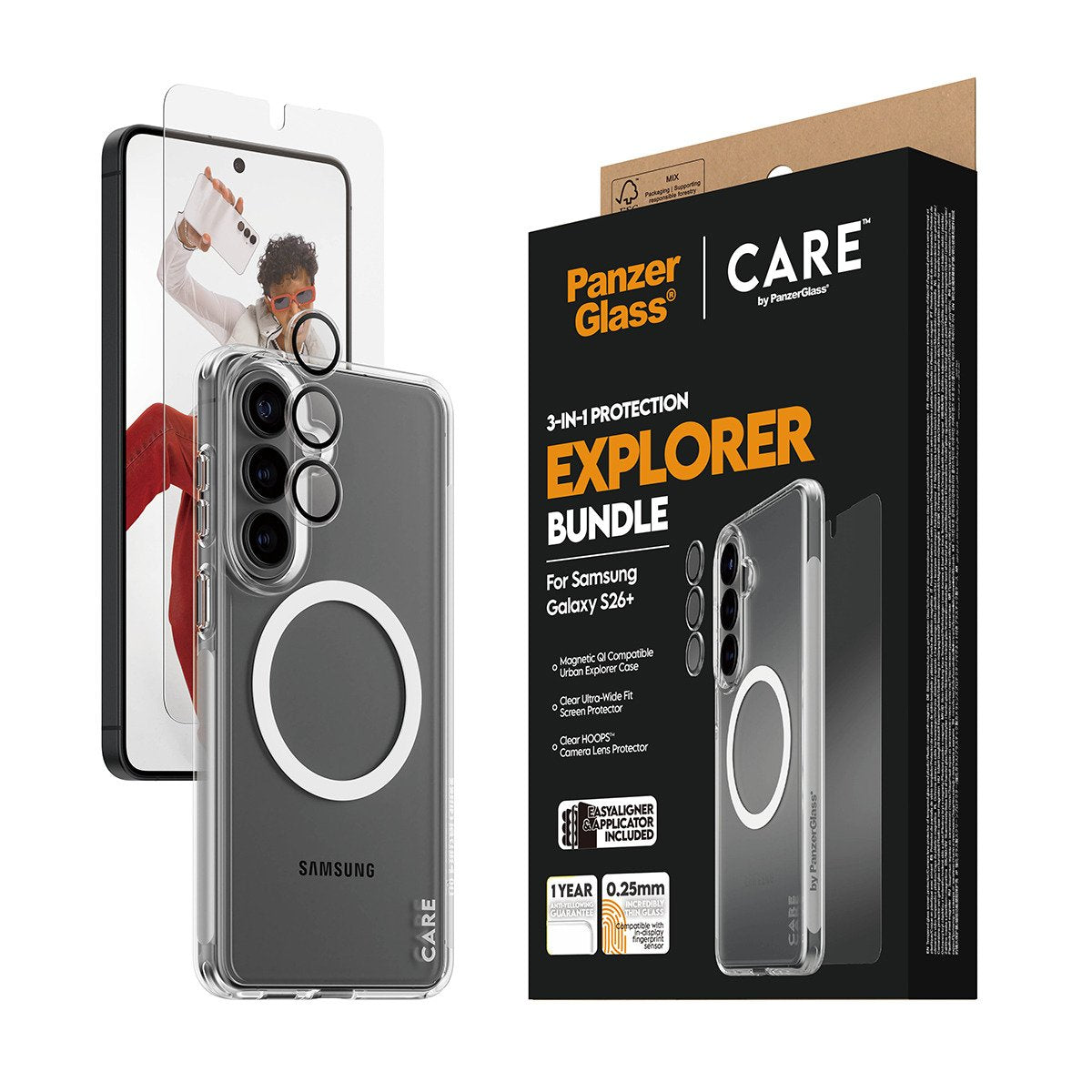EAN 5715685034510 - PanzerGlass ® | CARE™ by ® 3-in-1 Bundle Samsung Galaxy S26+ Protector de pantalla 1 pieza(s) imagen 6