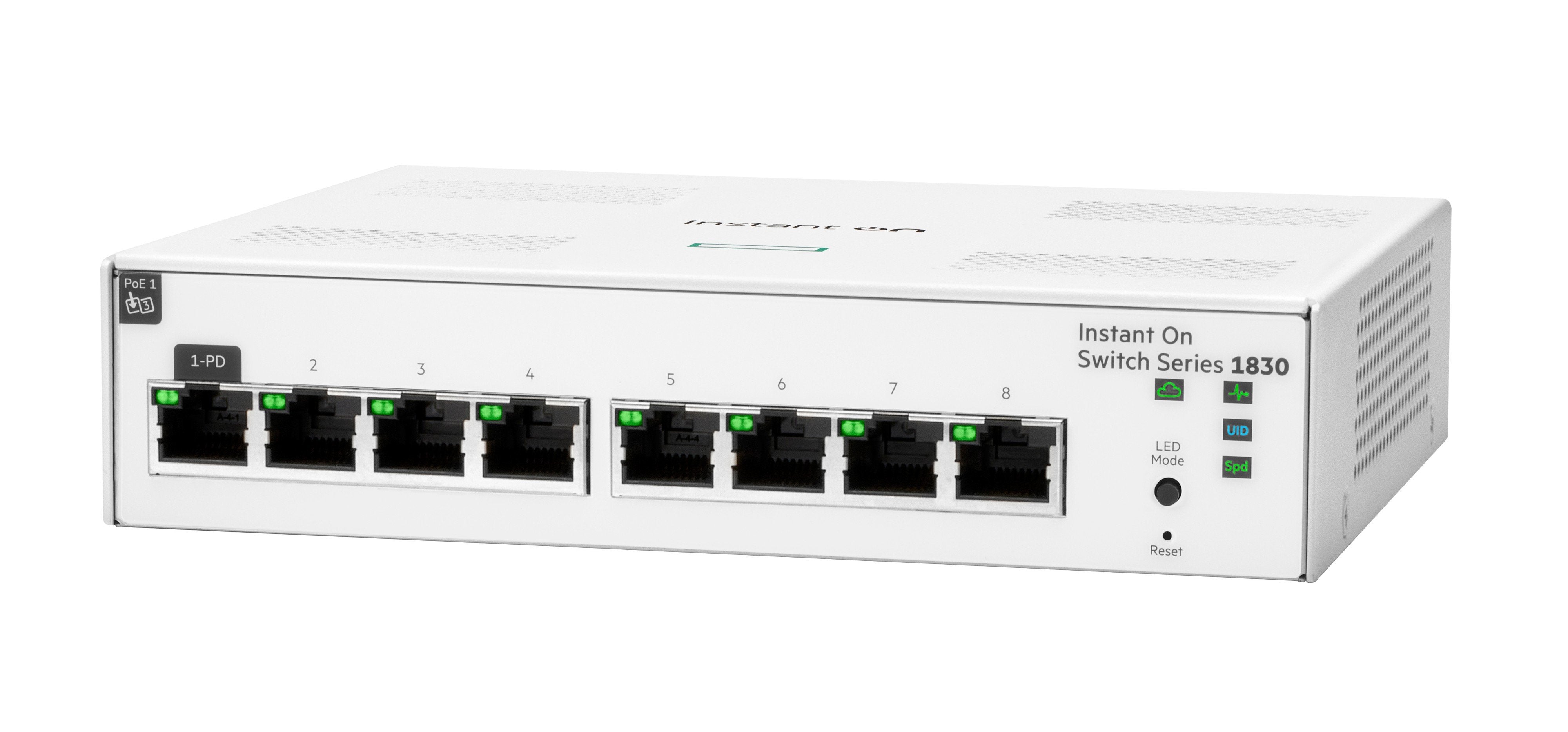 EAN 0190017523514 - HPE Aruba Networking Networking Instant On Switch 8p Gigabit 1830 imagen 2
