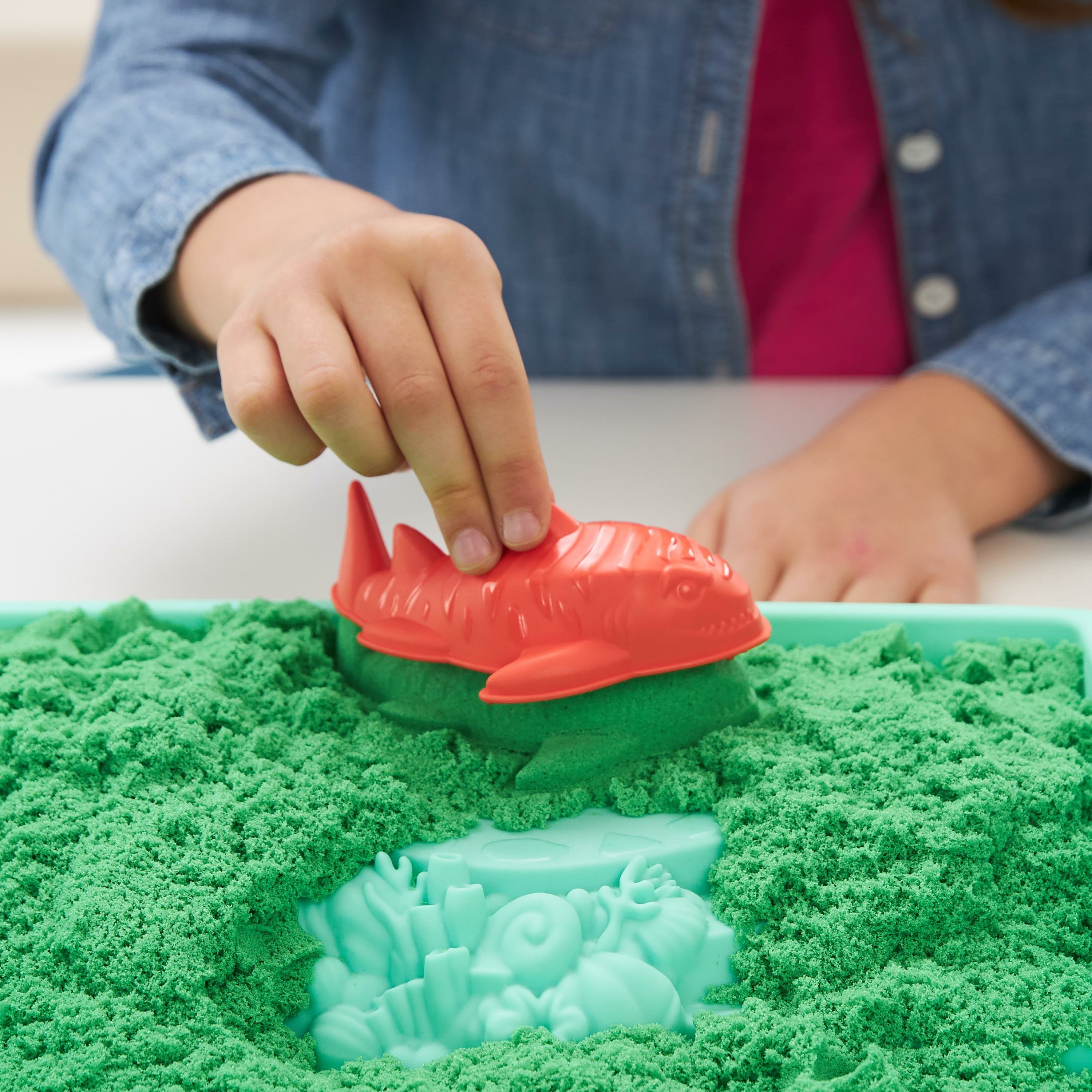 EAN 0778988404942 - Kinetic Sand KNS ACK Sandbox Set V2 Green FR GML imagen 4