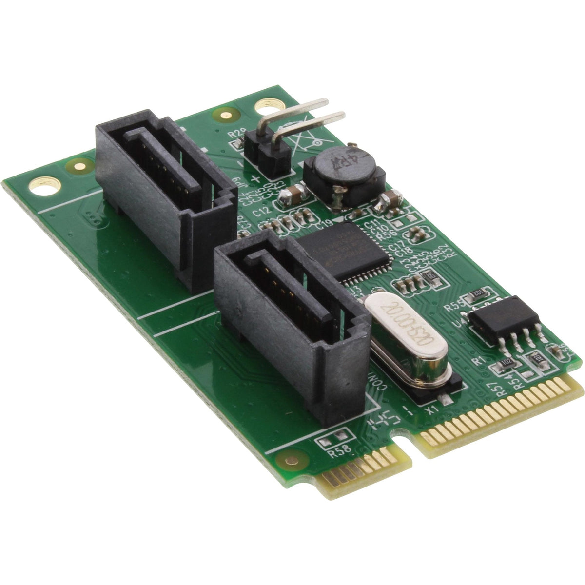 Tarjeta Inline Mini-Pcie 2.0 2x Sata 6gb/S Raid 0 / 1 / Span