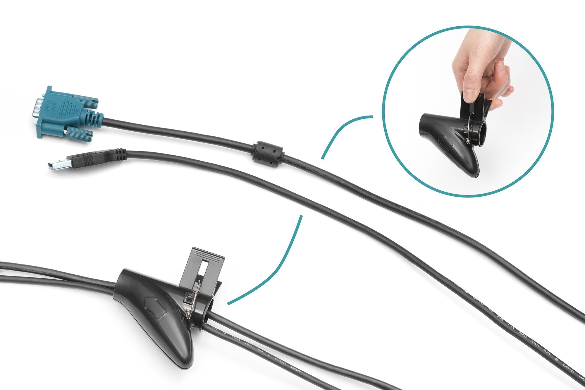 EAN 4016032464136 - Digitus DA-90508 organizador de cables Escritorio/pared Negro 1 pieza(s) imagen 2