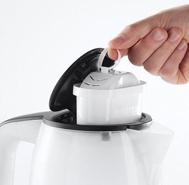 EAN 4008496856367 - Russell Hobbs Purity tetera eléctrica 1 L 2200 W Negro, Plata, Transparente imagen 2