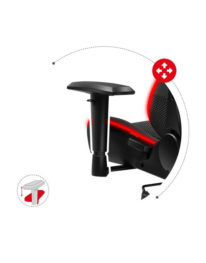 EAN 5903796013047 - Huzaro Force 6.2 RGB Silla para videojuegos de PC Asiento (de seguridad) de butaca Negro imagen 13