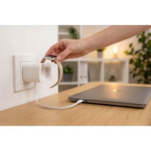 Ansmann Cargador Usb C De 65 W Con Cable Integrado Y Cargador De Apple Watch