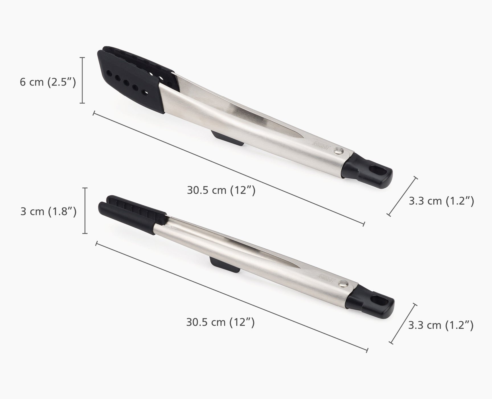 EAN 5028420008760 - Joseph Joseph Elevate Fusion 2-teiliges Zangenset pinza de cocina 312 mm Silicona, Acero inoxidable Acero imagen 9
