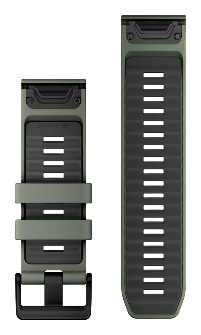 Garmin Ersatzarmband Quickfit 26mm Silikon Weidengrn Graphit