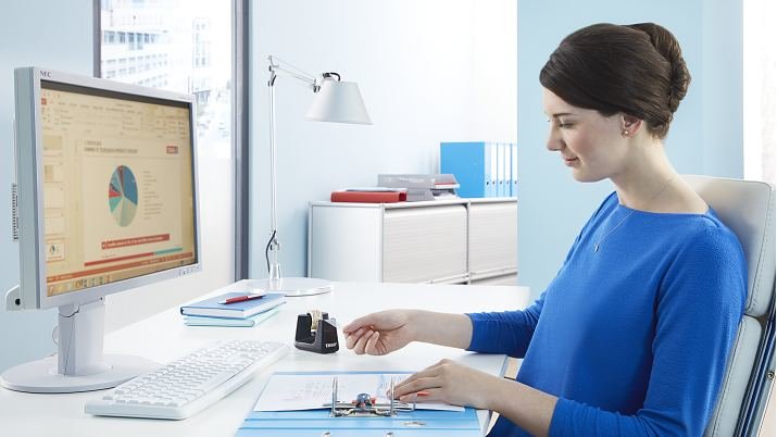 Tesa Easy Cut, Dispensador De Mesa Orca Incl. Tesafilm Transparente 10m : 19mm