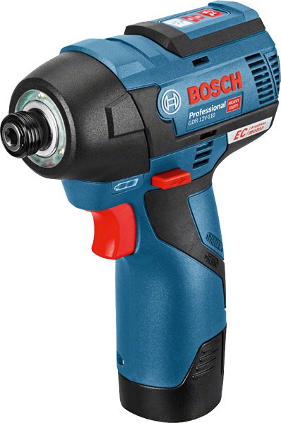 EAN 3165140910682 - Bosch 0 601 9E0 005 atornilladora de impacto con batería 1/4" 3100 RPM 110 Nm Negro, Azul 12 V imagen 1