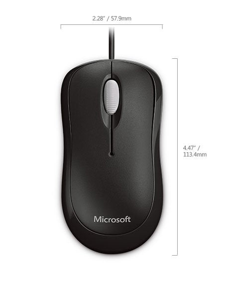 Microsoft Basic Optical Mouse Ratón Ambidextro Usb Tipo A Óptico 800 Dpi