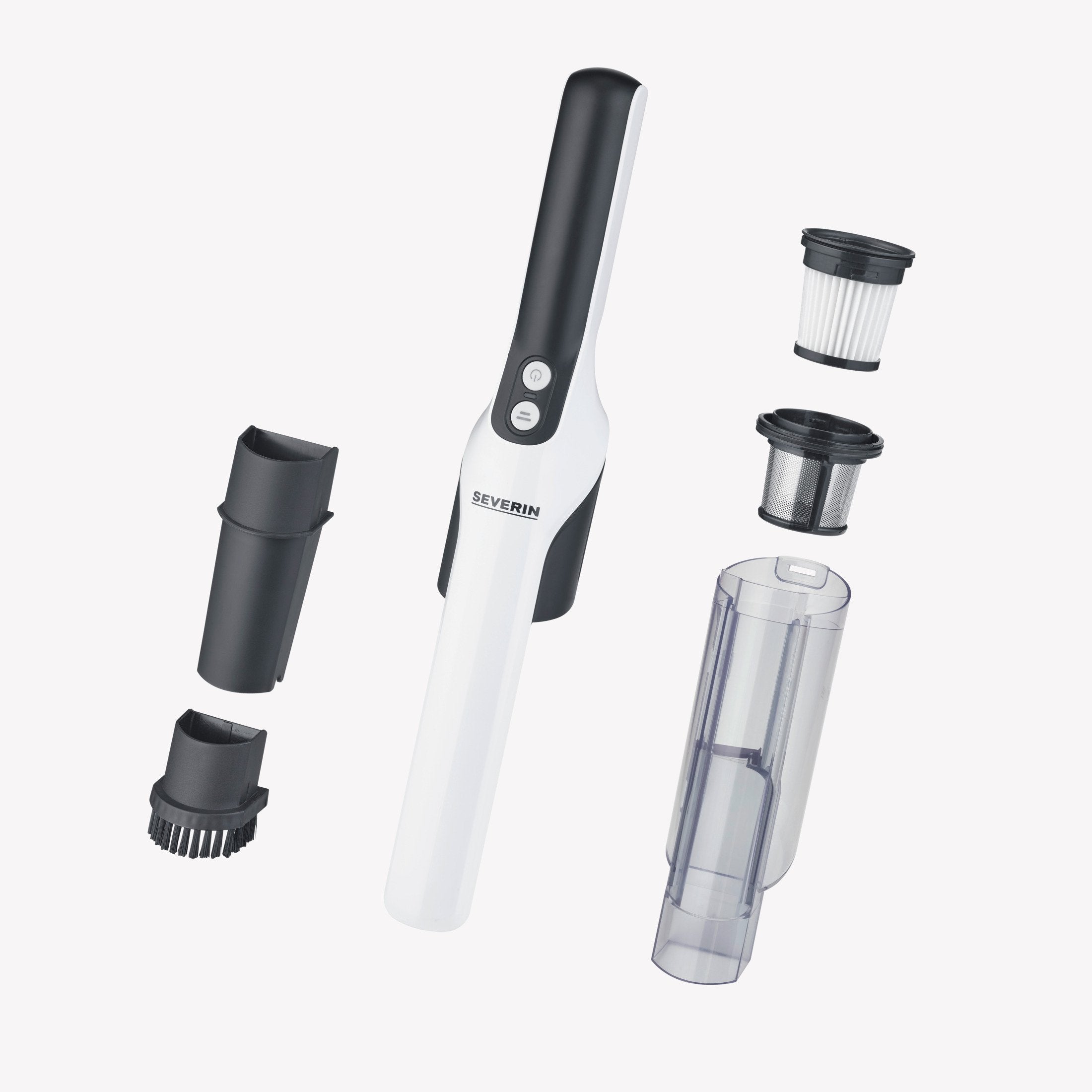 EAN 4008146043086 - Severin HV 7140 aspiradora de mano Negro, Blanco Sin bolsa imagen 2