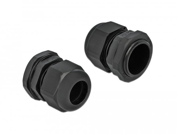 Delock Cableverschraubung Pg21 10 Stück Schwarz
