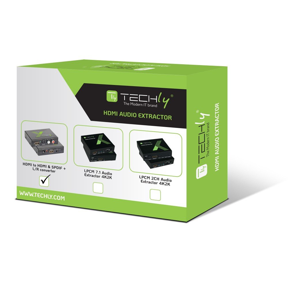 Techly Hdmi Audio-Extractor A Toslink Und Rca