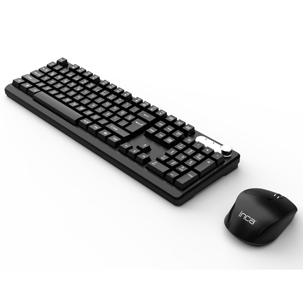 Teclado Turco + Ratón Inca Iws-549u Rf Inalámbrica + Usb Qwerty Negro