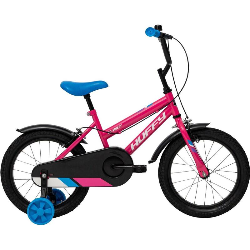Bicicleta Huffy So Sweet Para Niña De 16 Pulgadas Con Ruedas Estabilizadoras, Para Niños De 4 A 6 Años (110-135 Cm)Rosa