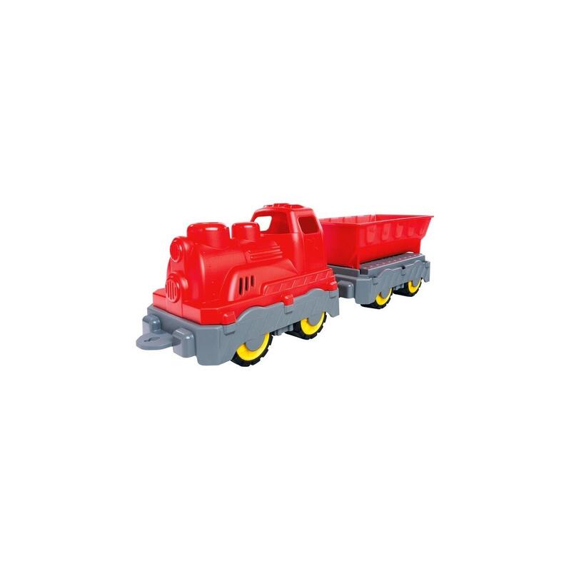 Big Power Worker Mini Tren (45 Cm) Locomotora De Juguete Con Carro Basculante Rojo Y Gris