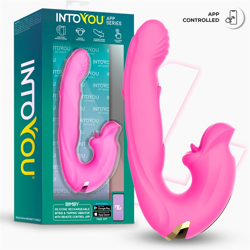 Bimby Vibrador Con Mordisqueo Y Lengua Doble Tapping Con App