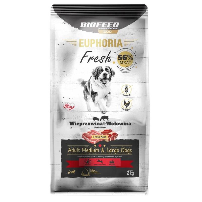 Biofeed Euphoria Fresh Meat Wieprz/Wolow M/L 2kg