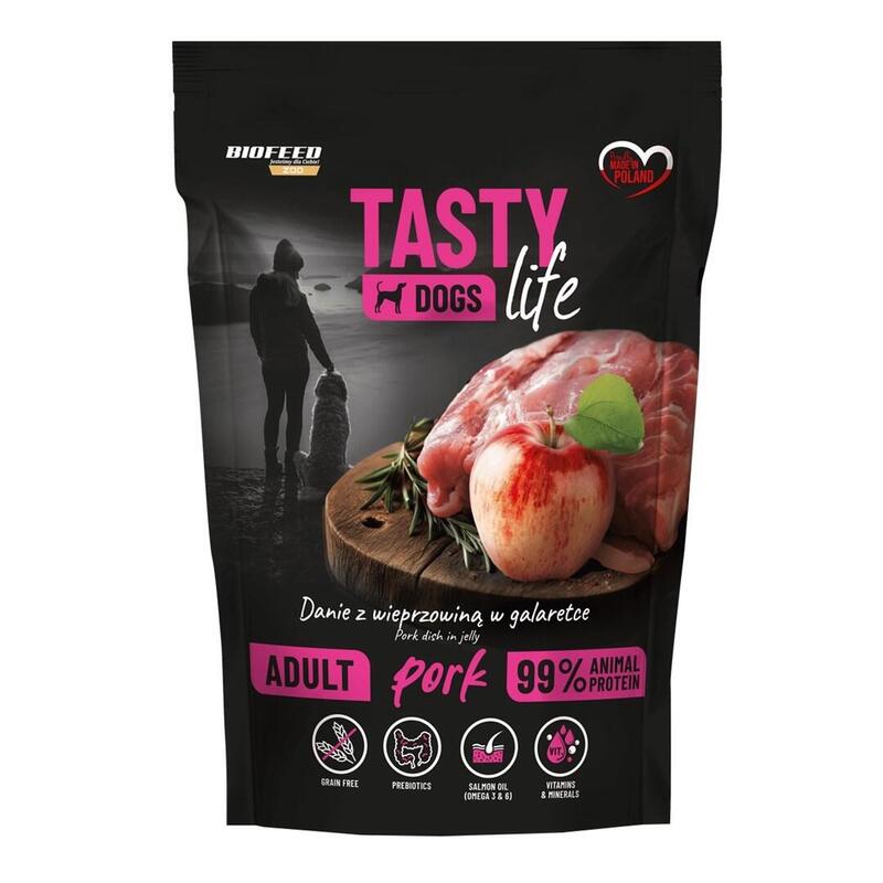 Biofeed Tasty Dog Life Wieprzowina 90% Saszetka 500g