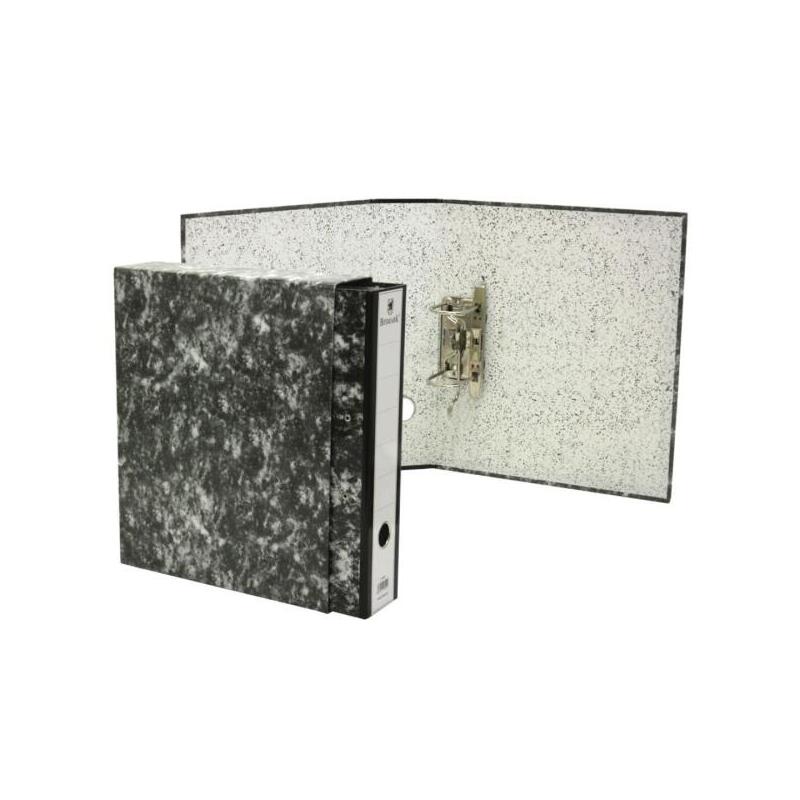 Bismark Archivador A-Z Jaspeado Folio Con Funda - Lomo 75mm - Carton Forrado - Tarjetero En El Lomo - Mecanismo De