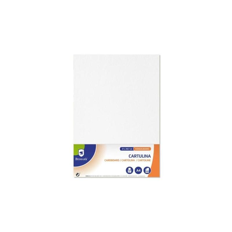 Bismark Pack De 100 Cartulinas 220 A4 - Blanco