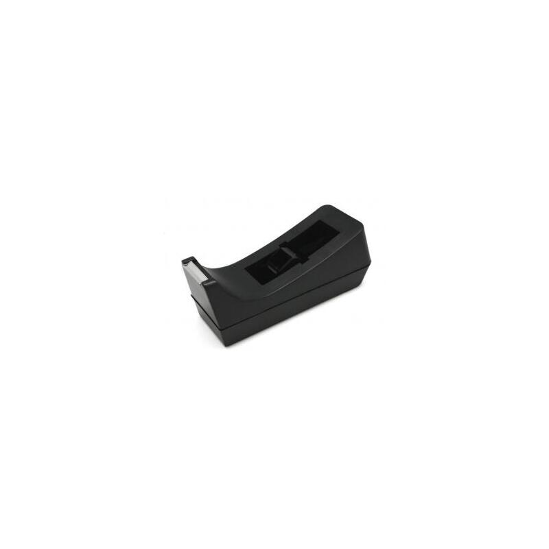 Bismark Portarrollos De Sobremesa Para Cintas Adhesivas De Hasta 33m - Cuchilla De Acero - Color Negro