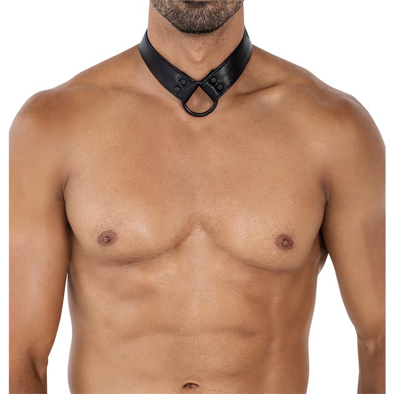 Bl4ck08 C-Ring Body Collar Blackleatherlike Talla Única