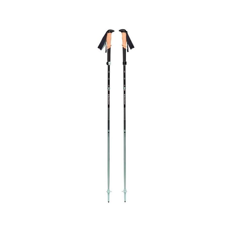 Black Diamond Bastones De Trekking Pursuit Flz M/L, Equipo De Fitness Negro/Verde, 1 Par, 125-140 Cm Bd1100679478m_l1