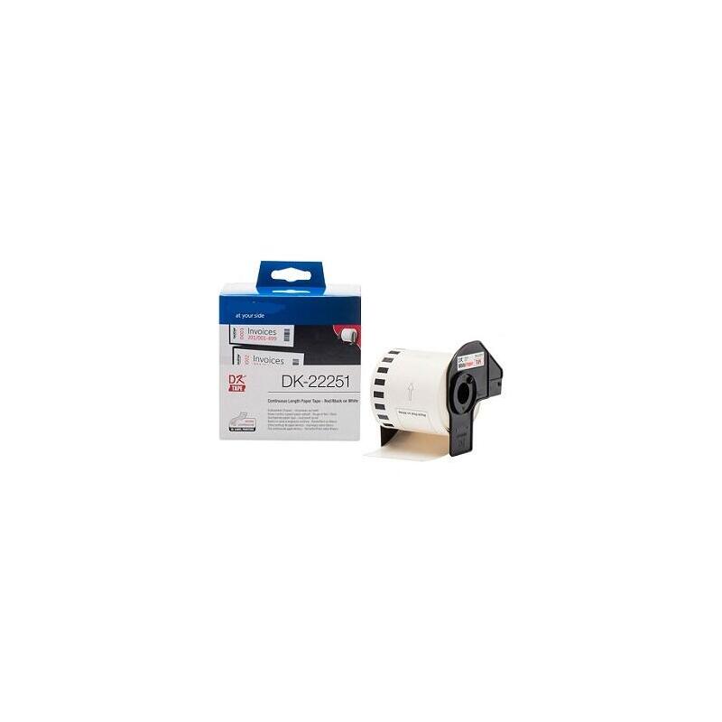Black/Red 62mmx15meter Compatible Brother P-Touch Ql800,810,820