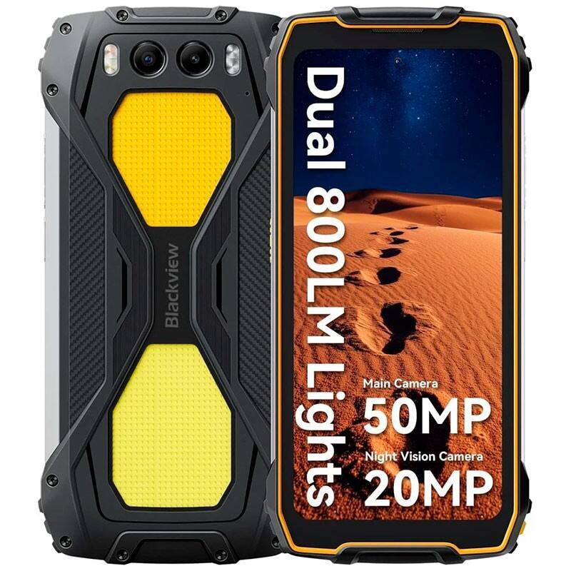Blackview Bv7300 6gb/256gb Naranja Rugged Con Luz De Camping