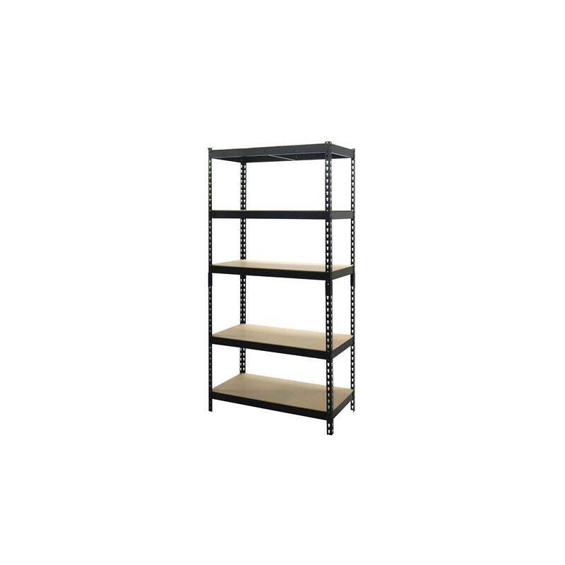 Blim Estanteria Metalica Ajustable - 183x90x45mm - Soporte 175kg Por Balda - Facil Montaje - Recubrimiento Polvo Negro