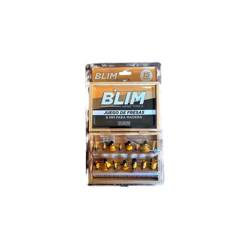 Blim Juego 15 Pcs Fresas 6mm Para Madera