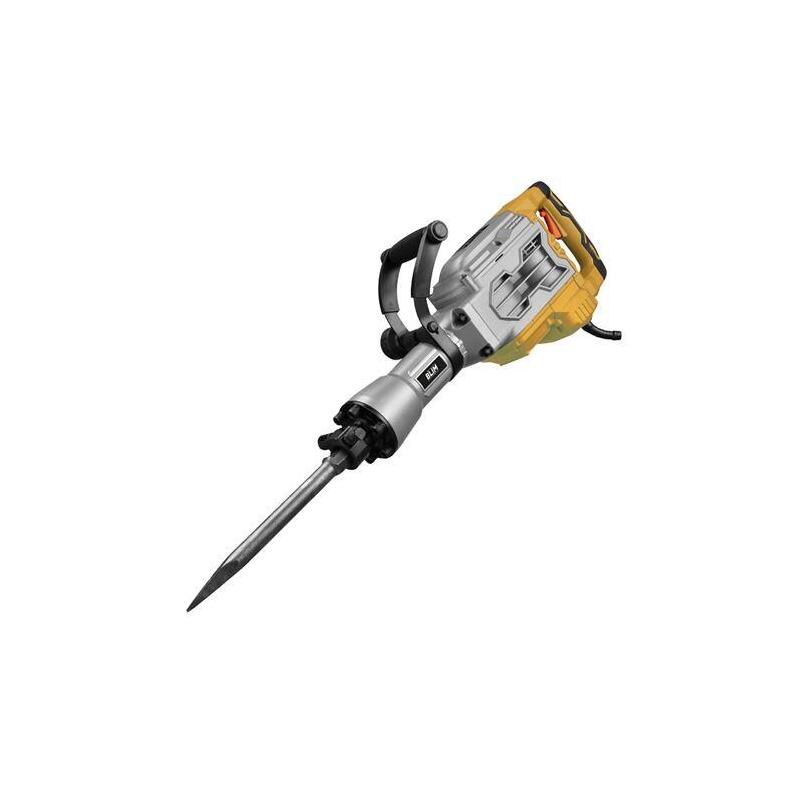 Blim Martillo Rompedor 1700w - Potencia De Impacto 60j - 1.900 Impactos Por Minuto - Tecnologia Antivibracion - Incluye 2 Cinceles