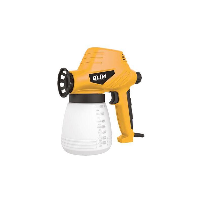 Blim Pistola Para Pintar Electrica 120w - Deposito 800ml - Boquilla De 0,8mm - Maxima Viscosidad 80 Din/Sec - Manejo Sencillo