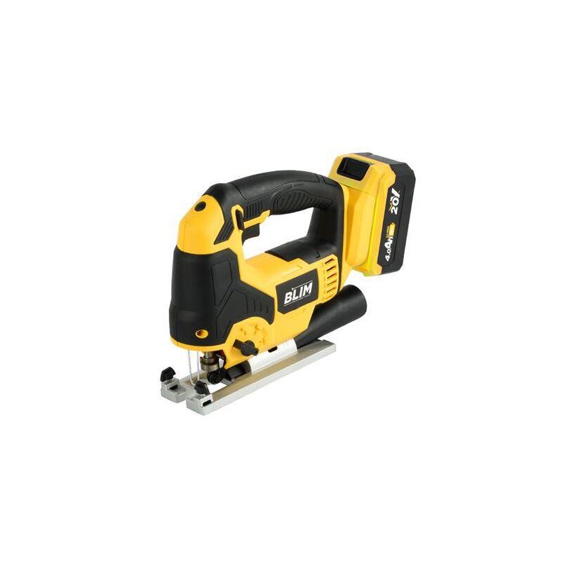 Blim Sierra De Calar A Bateria 20v 4.0ah - Velocidad Sin Carga 0-2400rpm - Base De Aluminio - Empuñadura Ergonomica - Laser/Led Incorporado