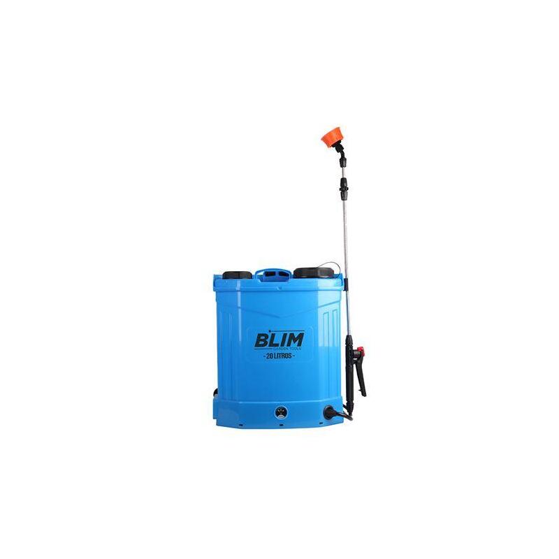 Blim Sulfatadora De Espalda A Bateria 12v 20l - Doble Bomba - Rango De Presion 0 - 0.65mpa - Tanque Ergonomico - Asa