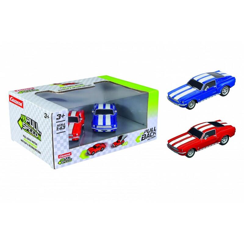 Blister 2 Coches Ford Mustang 67 Twinpack Pull Back