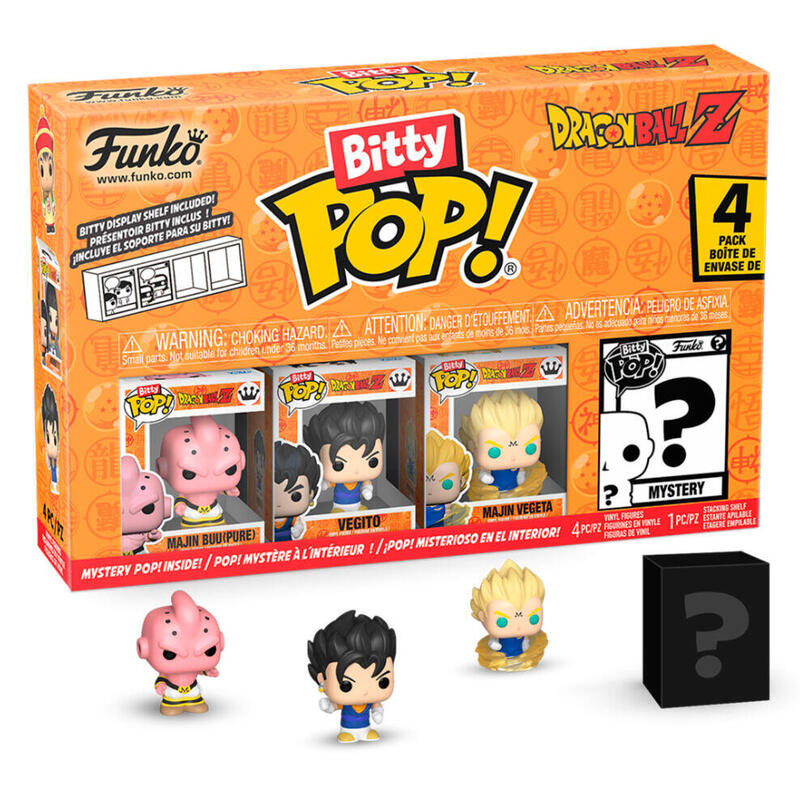 Blister 4 Figuras Bitty Pop Dragon Ball Z Gohan