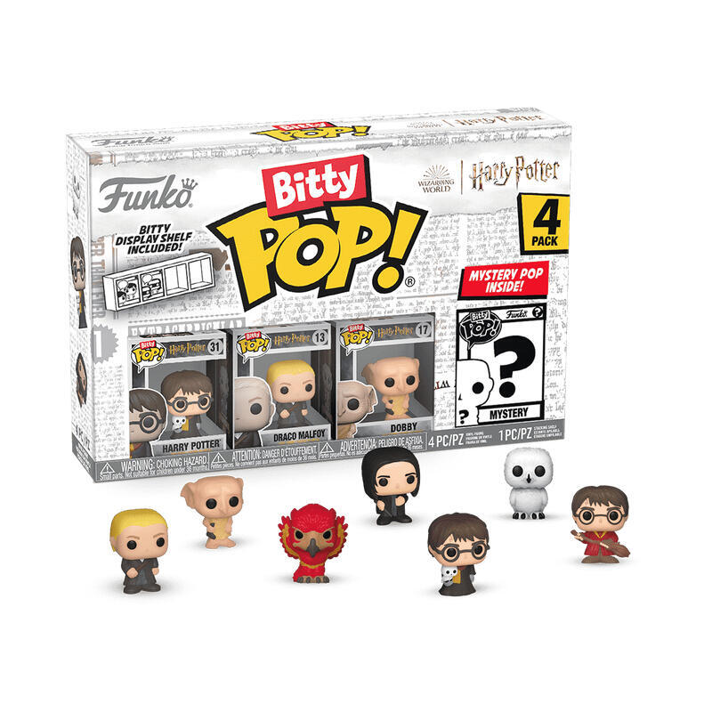 Blister 4 Figuras Bitty Pop Harry Potter - Harry Potter