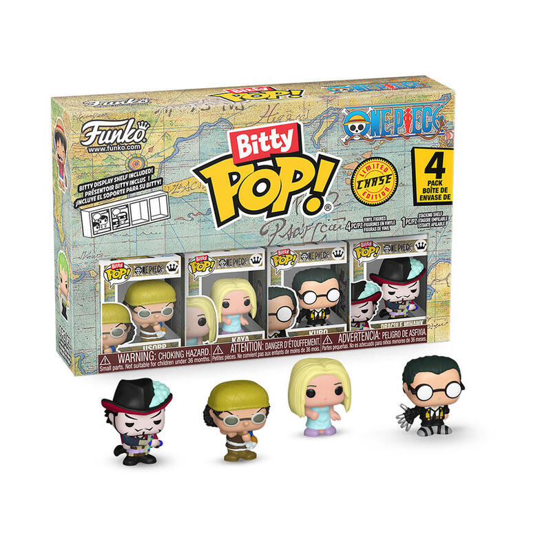Blister 4 Figuras Bitty Pop One Piece Usopp