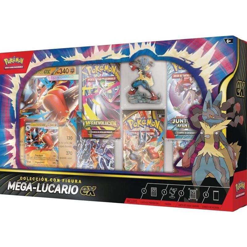 Blister Cartas Mega Lucario Ex Pokemon Español