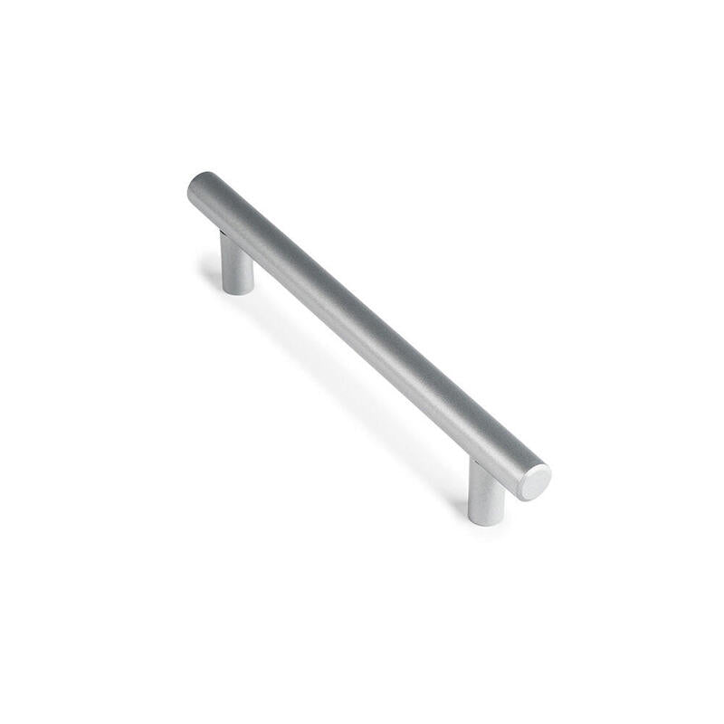 Blister Con 4 Tiradores De Mueble Tipo Asa Fabricado En Acero Inoxidable Acabado Aluminio Mod. 891h Entrepuntos 128mm Rei