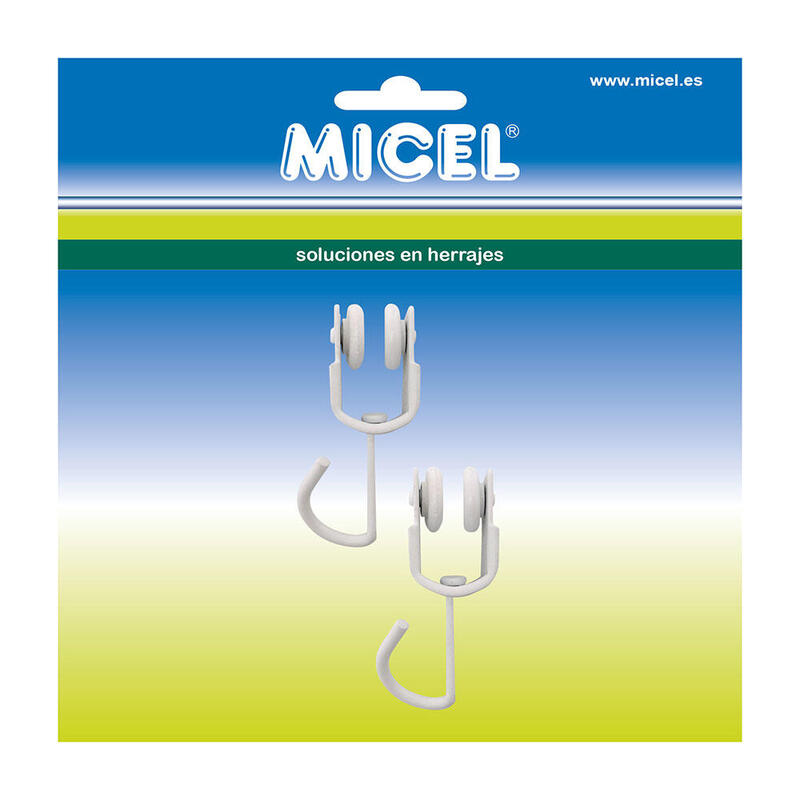 Blister De 2 Poleas Riel Cortina Interior Tld18 92577 Micel