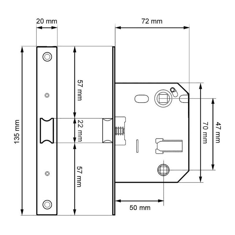 Blister Picaporte Condena C/R Pct01 47mm Ns Micel