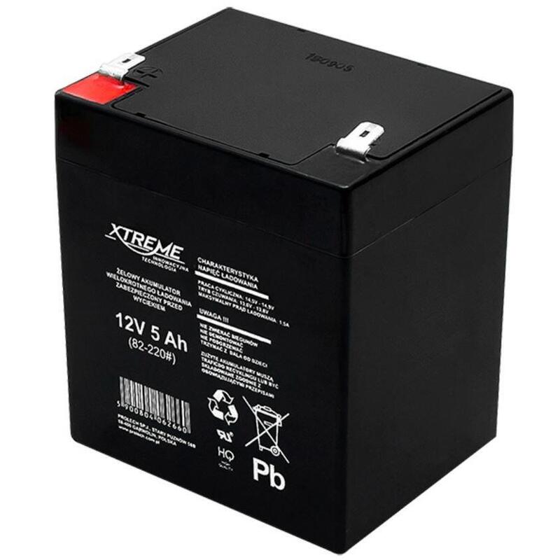 Blow Gel Battery 12v 5ah Xtreme101x90x70