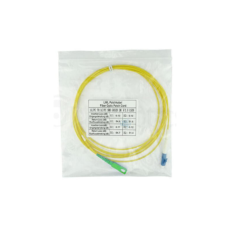 Blueoptics Sfp2122bu10ms Cable De Fibra Optica 10 M Lc Sc G.657.A1 Amarillo