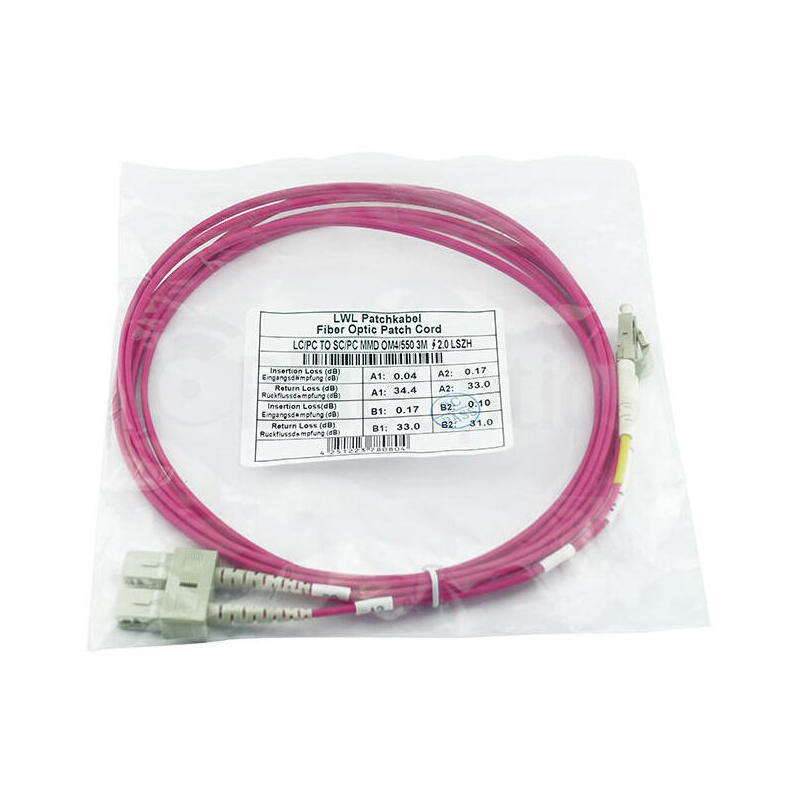 Blueoptics Sfp3132fu2mk Cable De Fibra Optica 2 M Lc Sc Om4 Rojo