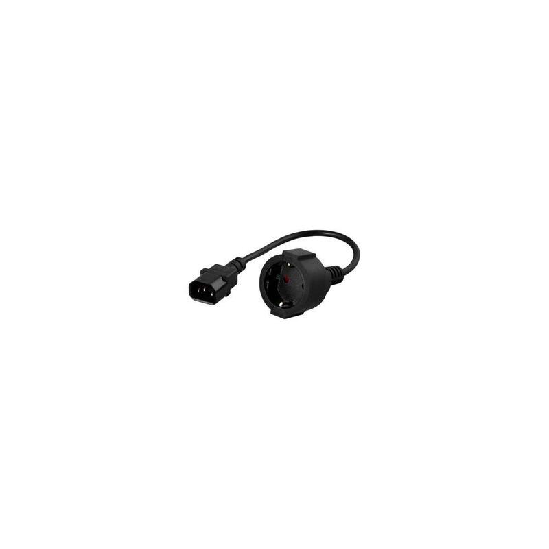 Bluewalker Powerwalker Iec-> Convertidor De Contacto De Protección, Adaptador 91015003